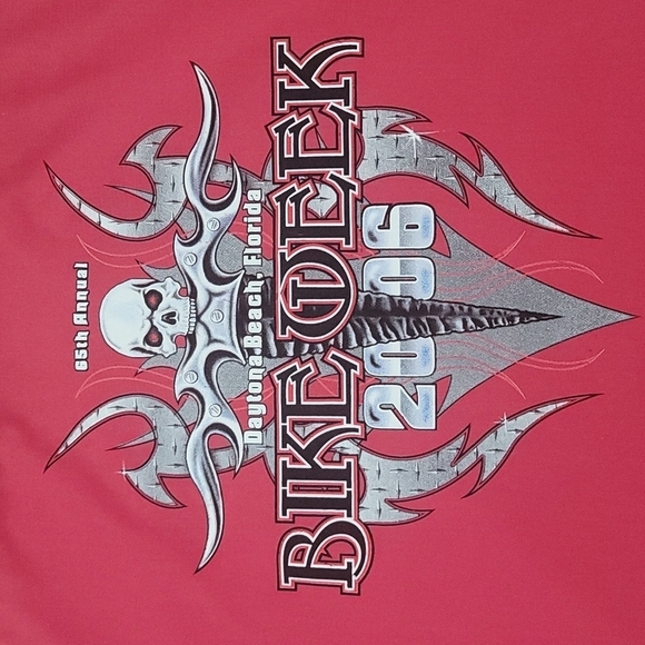 Biker Design 2006 65th Annual Bike Week Daytona Beach Florida Button Up - Picture 1 of 8